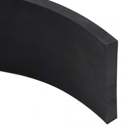 Gummikant til sneplov 150 x 8 x 1 cm - sort