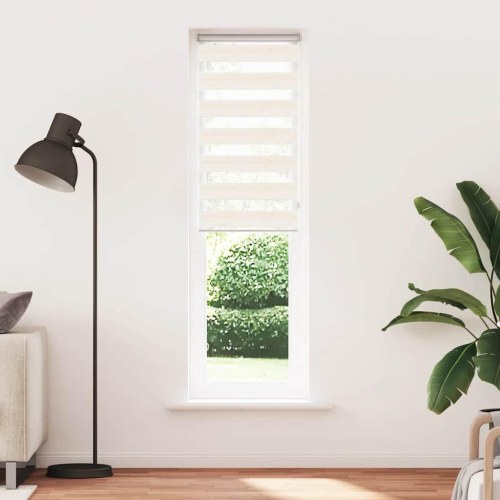Zebragardin - marmorbeige 65×230 cm, stofbredde 60,9 cm, polyester