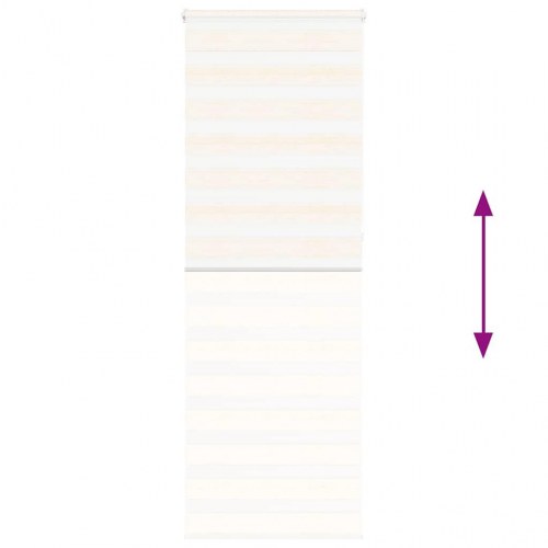 Zebragardin - marmorbeige 70×230 cm, stofbredde 65,9 cm, polyester