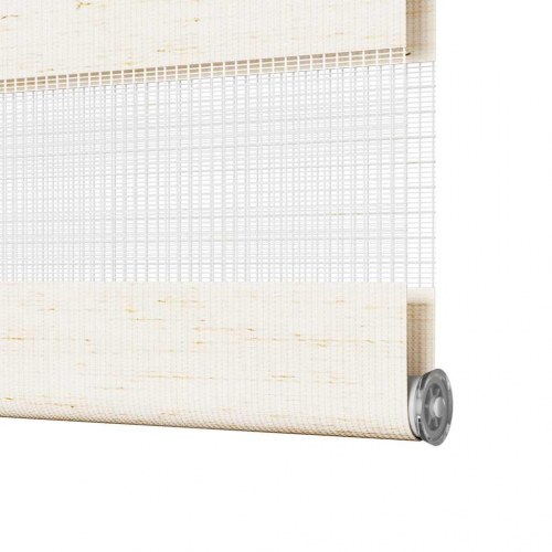 Zebragardin - marmorbeige 70×230 cm, stofbredde 65,9 cm, polyester