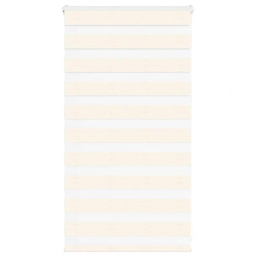 Zebragardin - marmorbeige 90×100 cm, stofbredde 85,9 cm, polyester