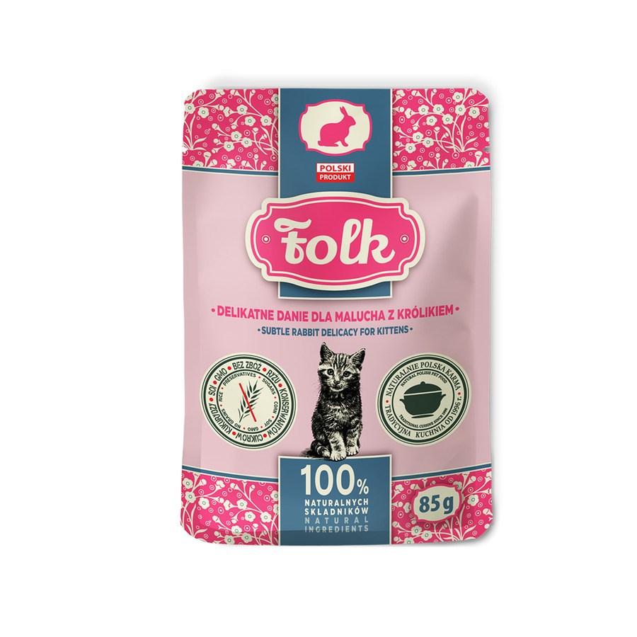 Folk Kitten – vådfoder med kanin, monoprotein – 85 g