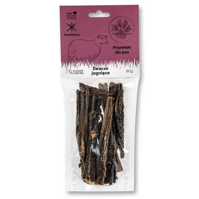 ZOYA lammevom – hundegodbid, naturlig tyg – 80 g