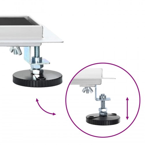 Bruseafløb Glasdæksel med 360° Siphon Sort 100 cm