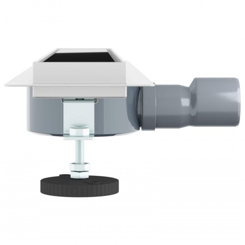 Bruseafløb Glasdæksel med 360° Siphon Sort 60 cm