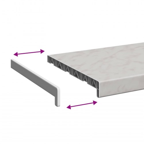 Vindueskarm Marmor Tekst -enure 140 x 35 x 4,5 cm