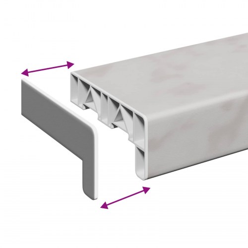 Vindueskarm Marmor Tekst -enure 140 x 15 x 4,5 cm