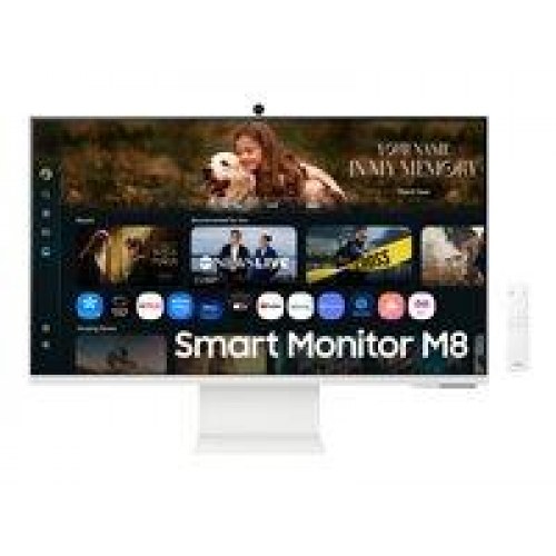 Samsung Smart Monitor M8 32" 4K UHD VA – HDMI/USB‑C 60 Hz (hvid)