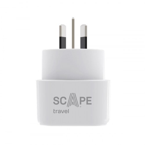 Scape Travel 850AU rejseadapter - Schuko til Australien/Kina, 10 A