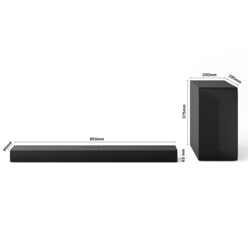 LG DS60T soundbar med trådløs subwoofer - 3.1, 340 W, sort