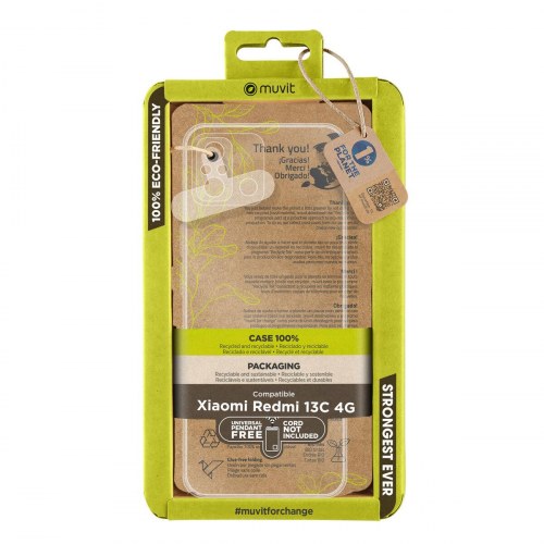 Muvit for Change mobilcover til Xiaomi Redmi 13C 4G - gennemsigtig