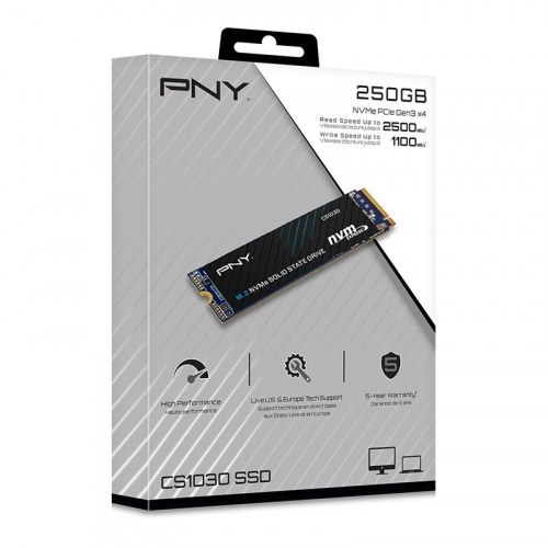 PNY CS1030 M.2 NVMe SSD 250 GB - PCIe 3.0