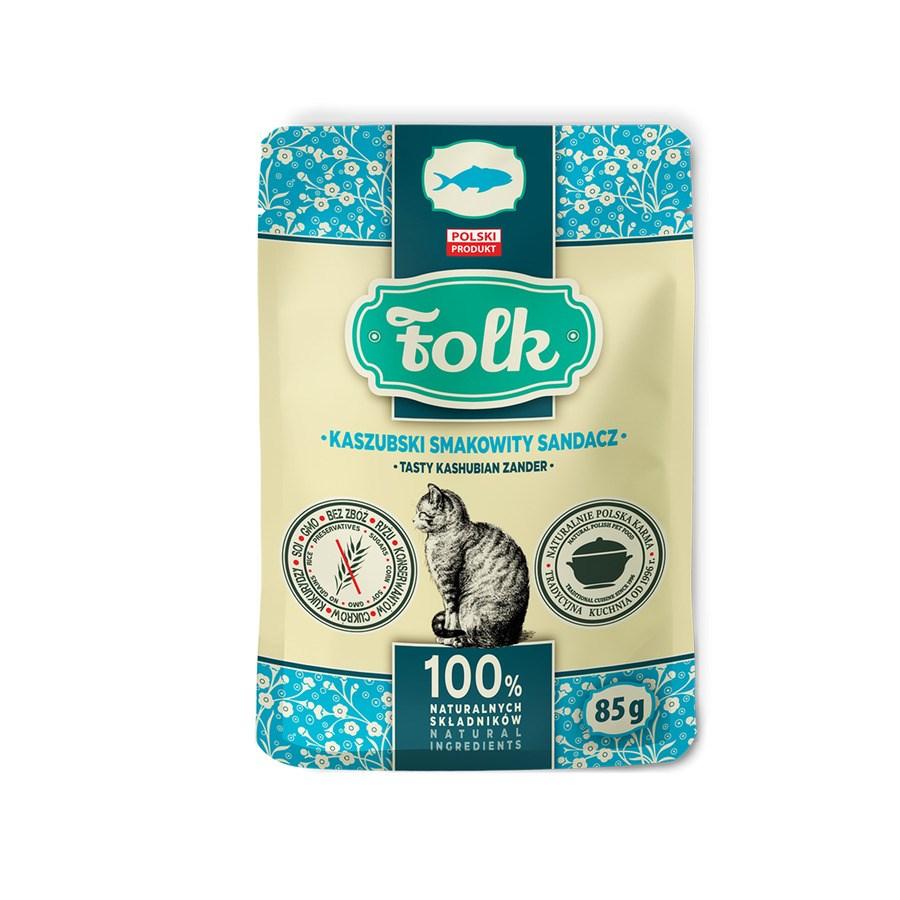 Folk vådfoder til kat – velsmagende kasjubisk sandart, 85 g