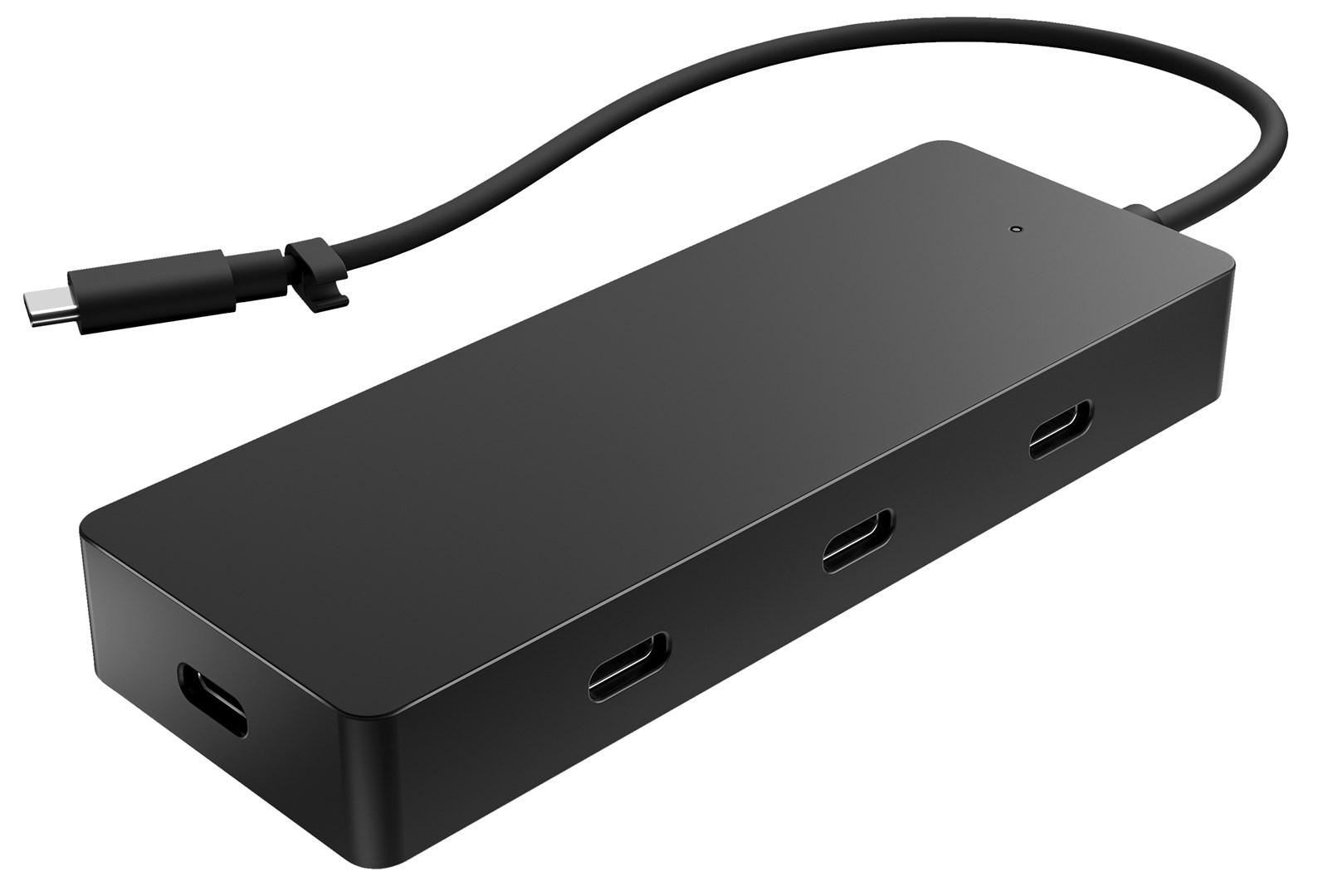 HP 4K USB‑C multiport hub - sort
