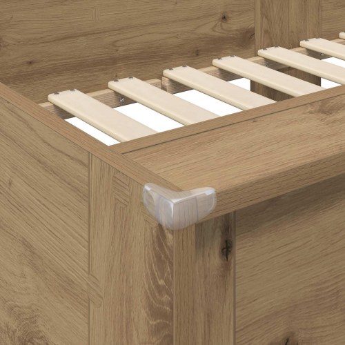 Køjeseng til Børn Artisan Egetræ 90 x 200 cm Konstrueret træ