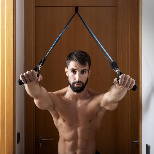 Træningspakke - modstandsbånd (5 stk.) + vibrerende platform med tilbehør