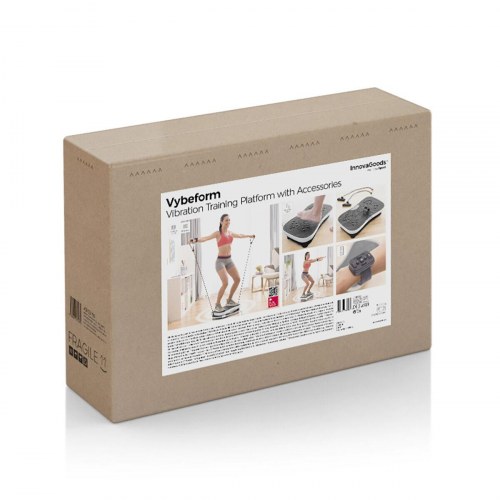 Træningspakke - modstandsbånd (5 stk.) + vibrerende platform med tilbehør