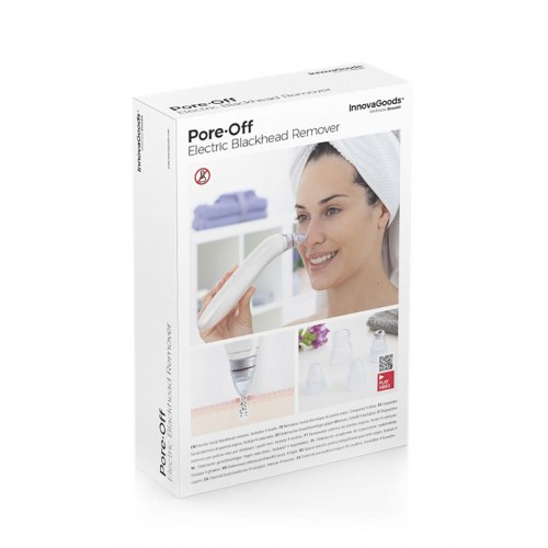 Moispa + Pore·Off - elektrisk ansigtsdamper og hudormefjerner, hvid/rosa