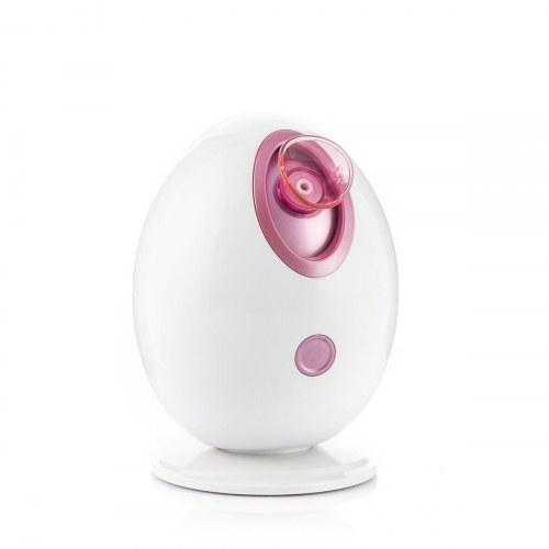 Moispa + Pore·Off - elektrisk ansigtsdamper og hudormefjerner, hvid/rosa