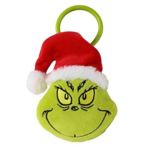 The Grinch nøglering - grøn bamse med karabinkrog
