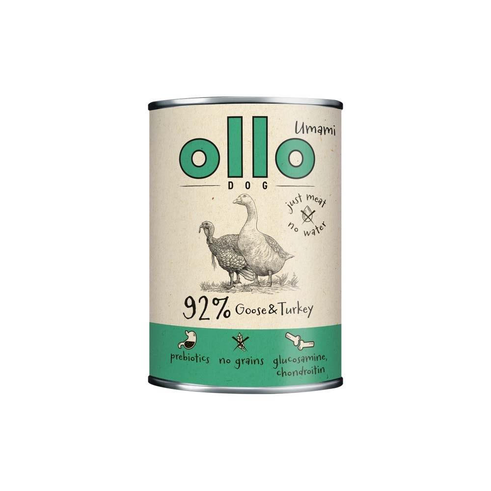 OLLO Umami gås & kalkun – vådfoder til hund – 850 g