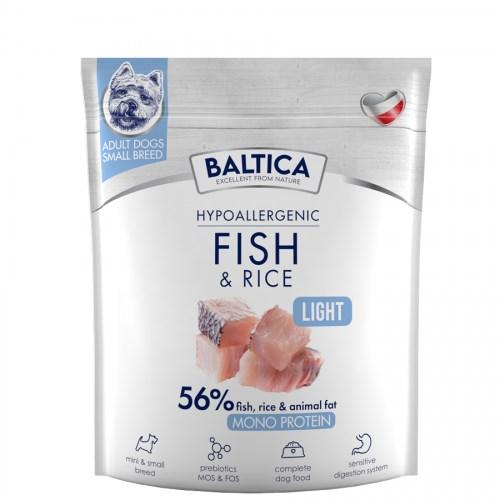 BALTICA Hypoallergenic Light Fish & Rice – tørfoder til små voksne hunde, 1 kg