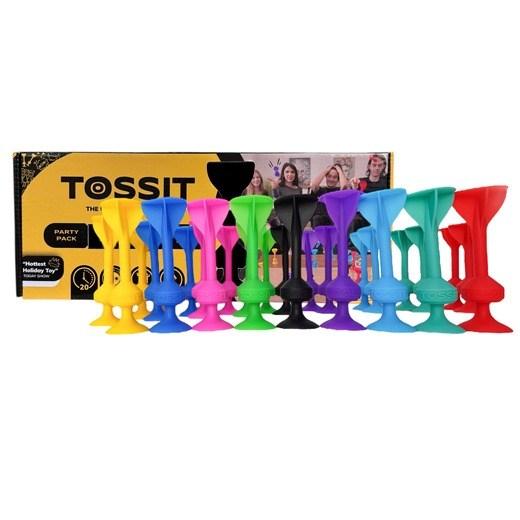 TOSSIT Party Pack - 26 stk. kastespil i silikone, blandede farver