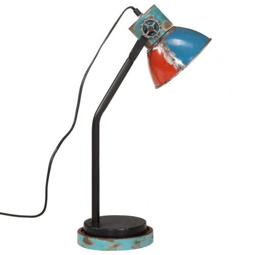 Skrivebordslampe i industriel stil - flerfarvet