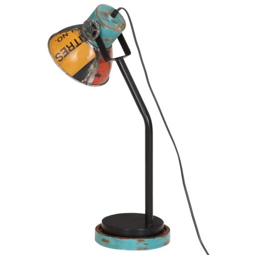 Skrivebordslampe i industriel stil - flerfarvet