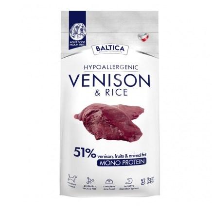 BALTICA Nutraceutic Hypoallergenic - Voksen hundefoder til mellemstore racer, vildt & ris - tørfoder 3 kg