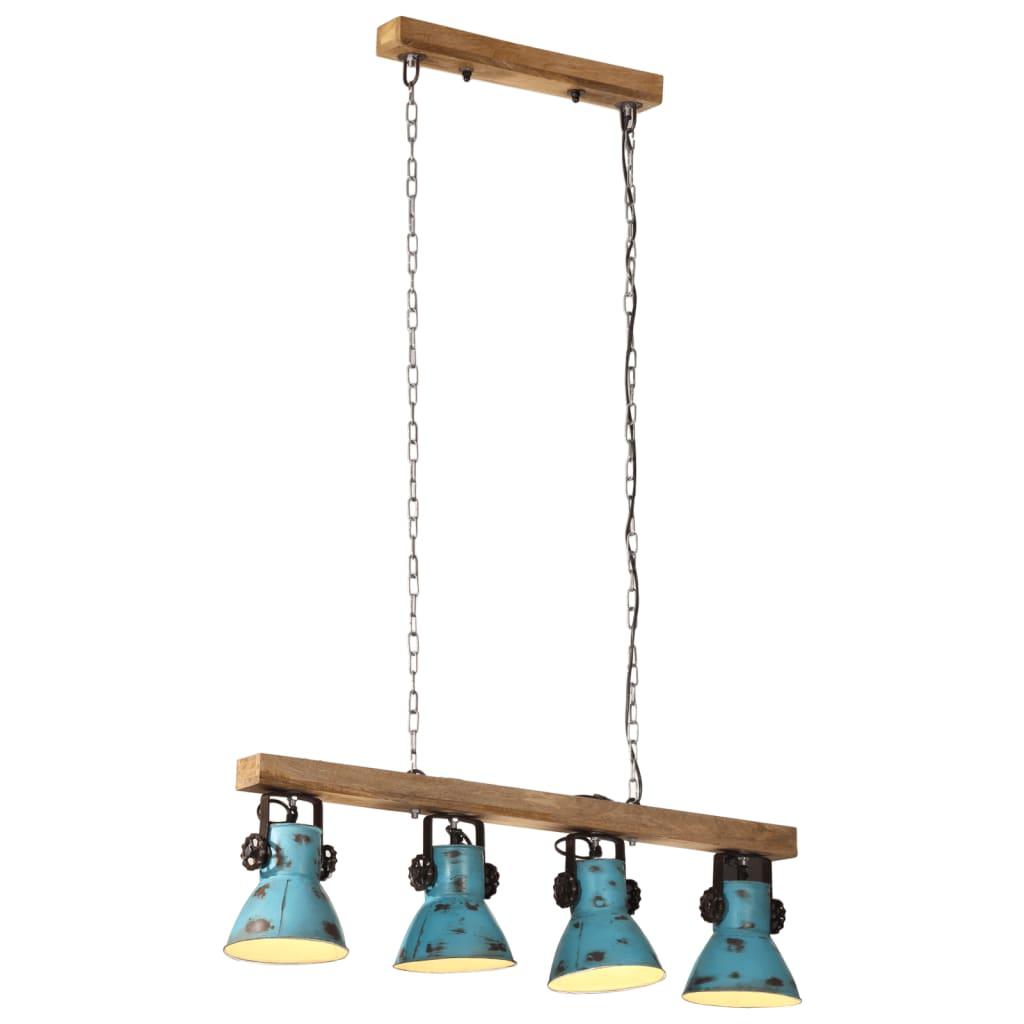 Loftlampe 25 W 90x24x111 cm E27 rustik blå