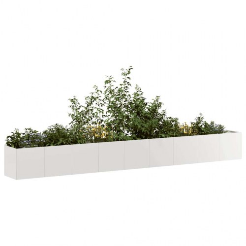 Plantekasse 360 × 40 × 40 cm i rustfrit stål - højbed til have og terrasse