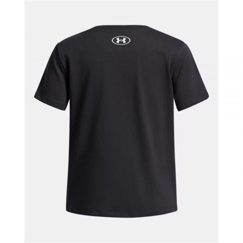 Under Armour Big Logo kortærmet T-shirt til piger - sort (10-12 år)