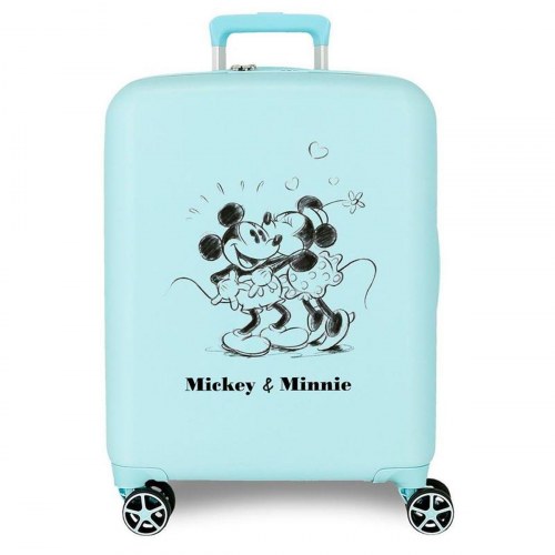 Disney kuffert - Mickey & Minnie, blå, 55 cm