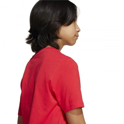 Adidas Camo Logo T-shirt til drenge - rød, 13-14 år