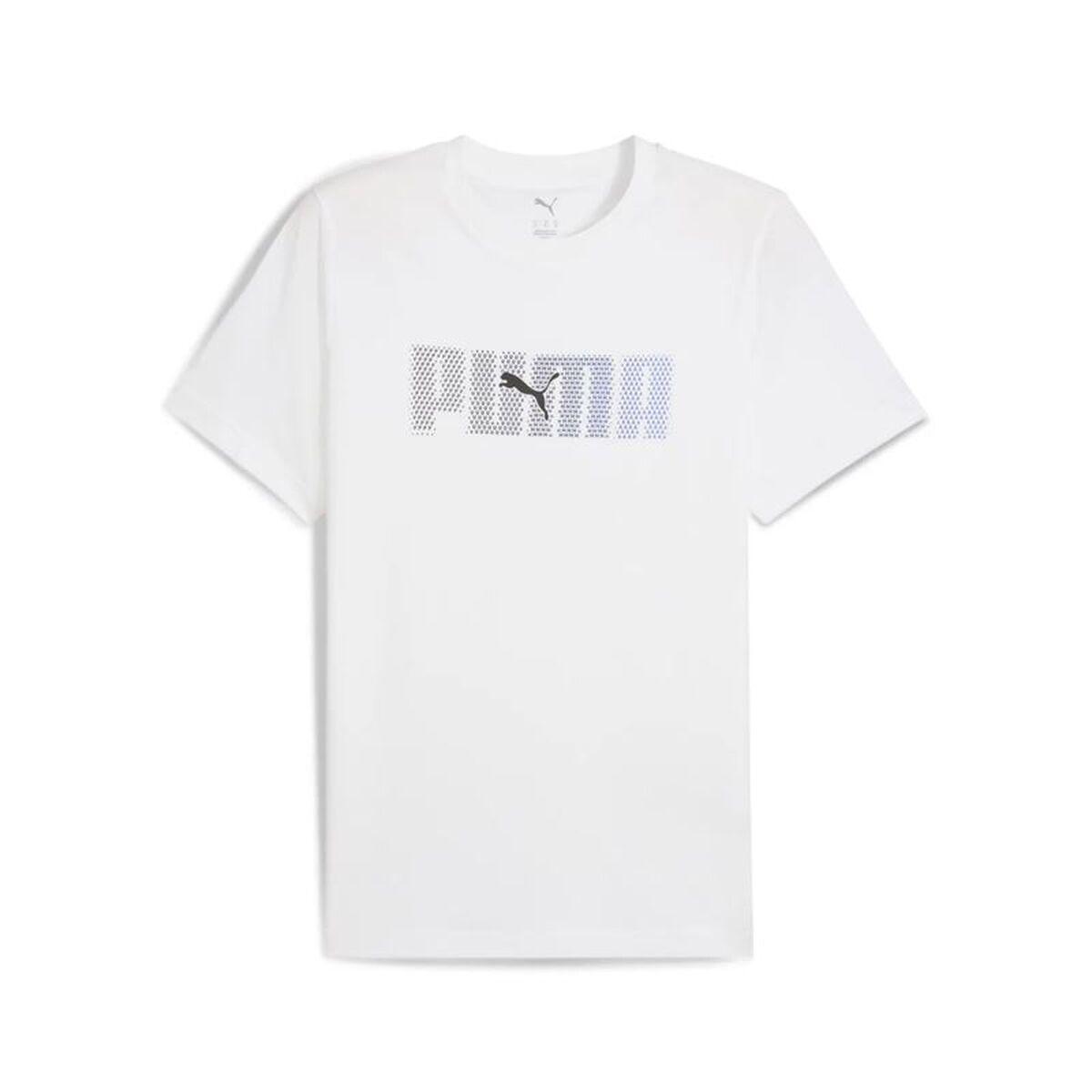Puma Essentials Logo Lab T-shirt til mænd - hvid, XL