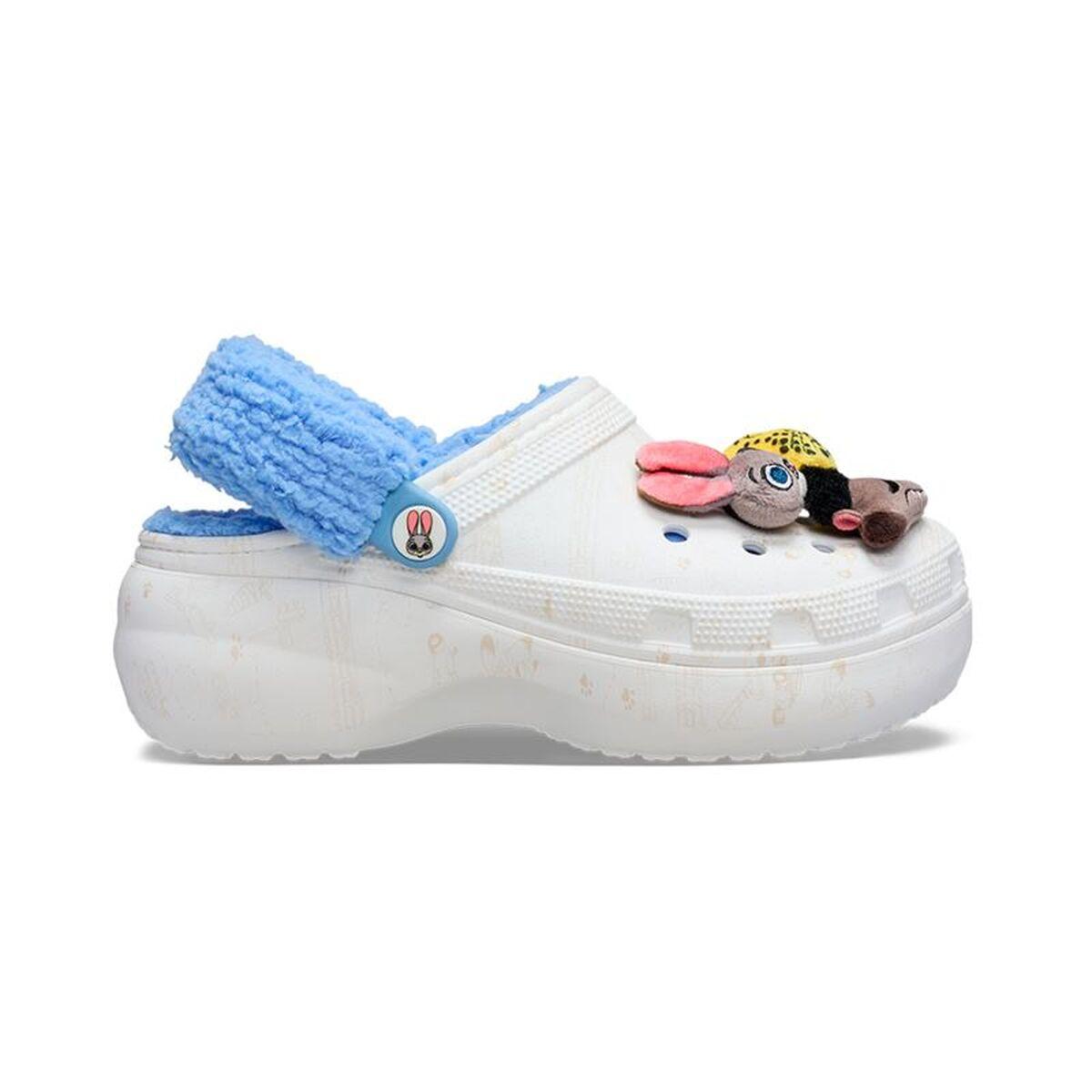 Crocs Zootopia Lined Platform Clog W - Hvid (41-42)