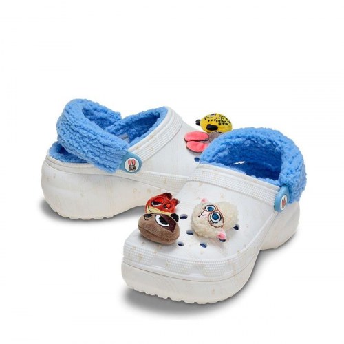 Crocs Zootopia Lined Platform Clog W - Hvid (41-42)