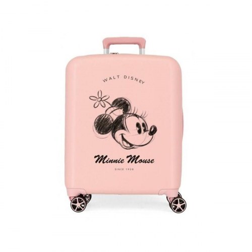 Disney kuffert - Minnie Mouse, pink, 70 cm med hjul