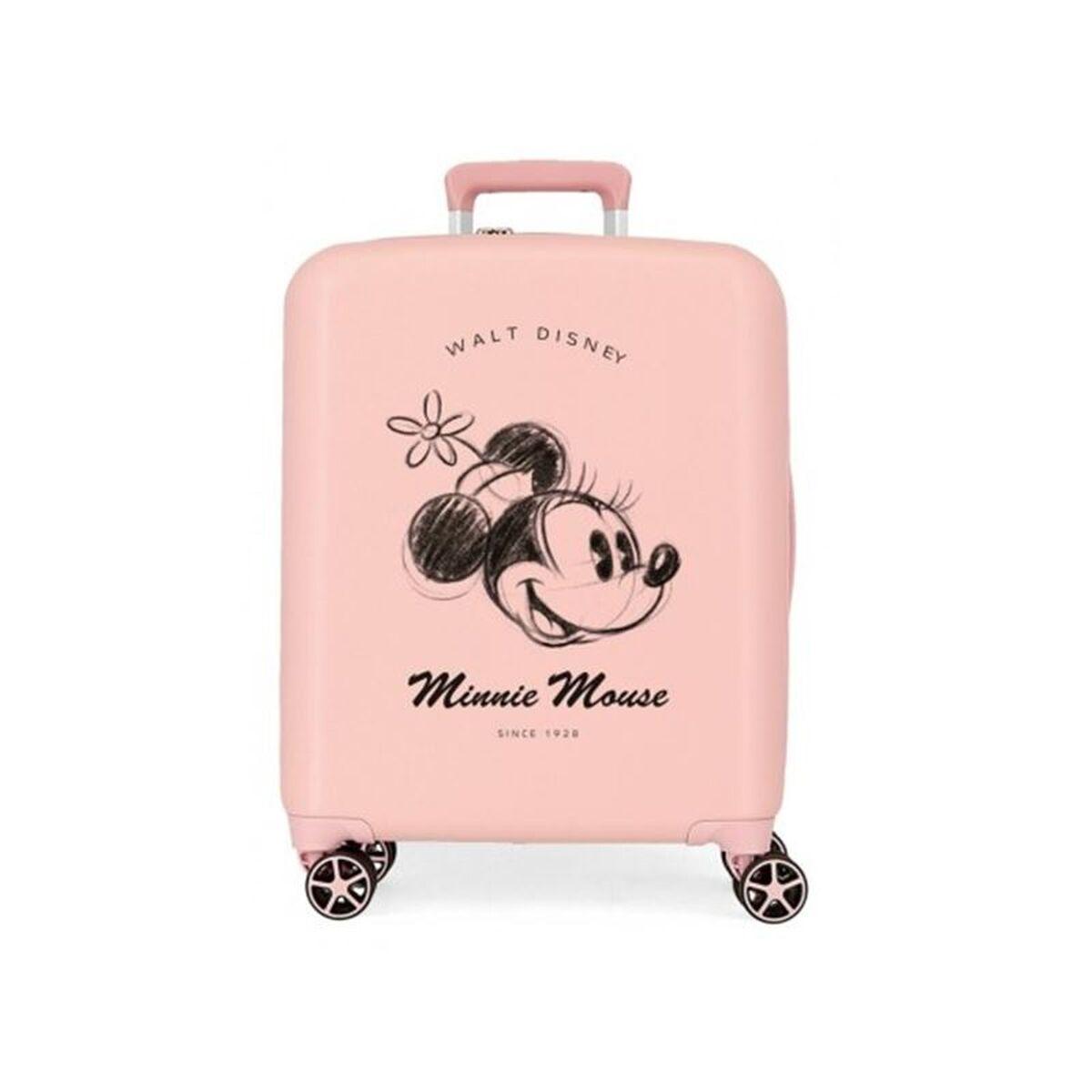 Disney kuffert - Minnie Mouse, pink, 70 cm med hjul