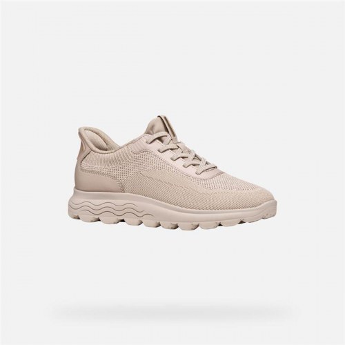 Geox D Spherica Plus A damesneakers - Beige, str. 37