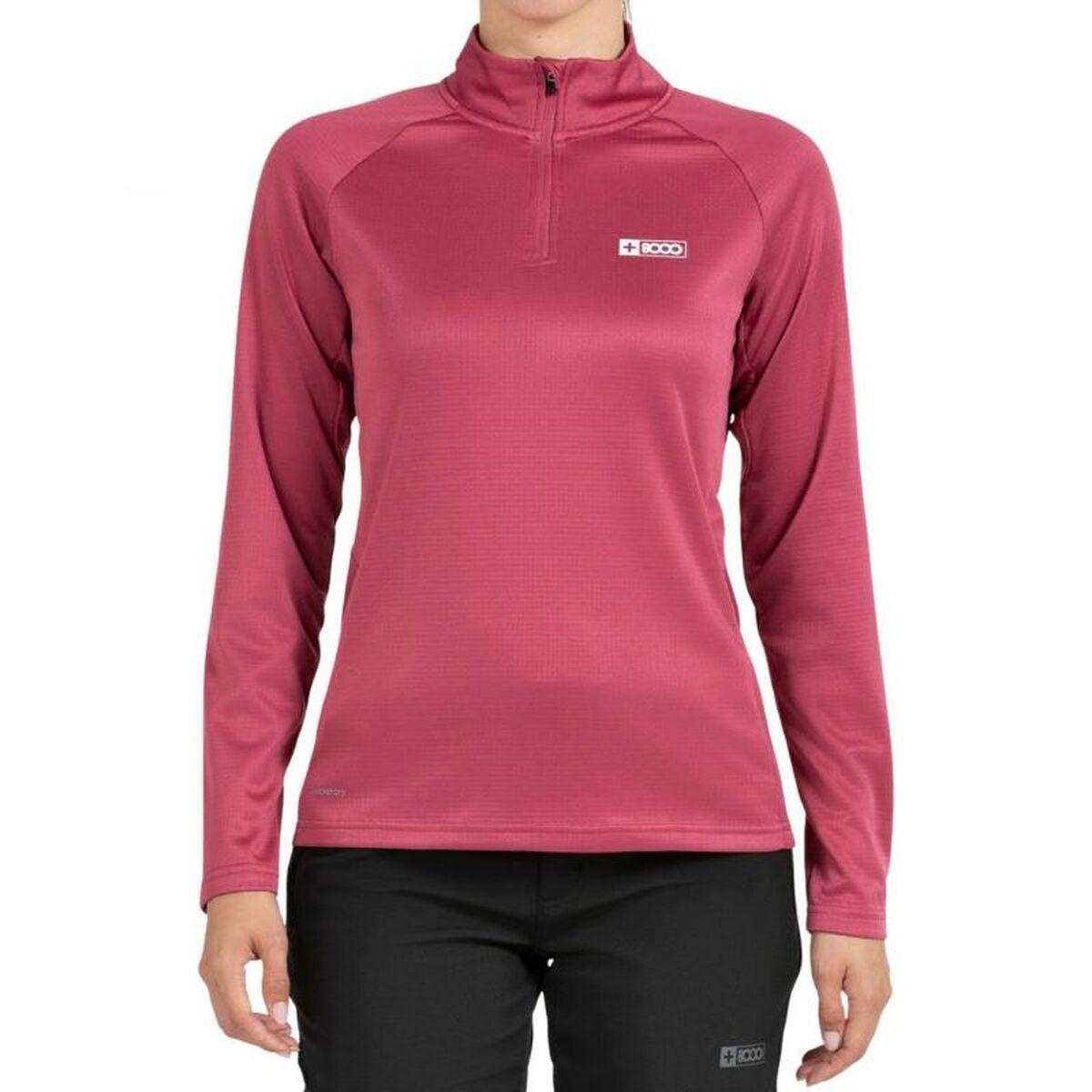 Lua langærmet T-shirt til damer - højrød, M