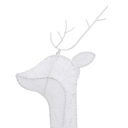 Julerensdyr 270x7x90 cm mesh koldt hvidt lys hvid