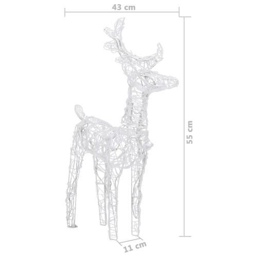 Rensdyr og kane julefigur 280x28x55 cm akryl