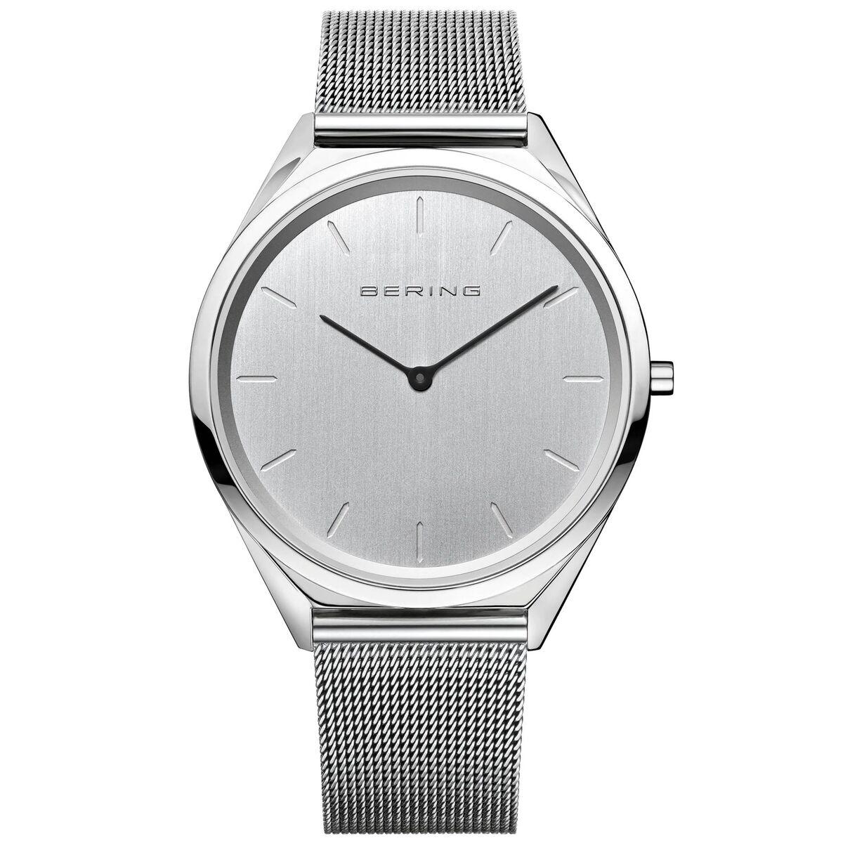 Bering 17039-000 dameur - grå skive, Ø 39 mm