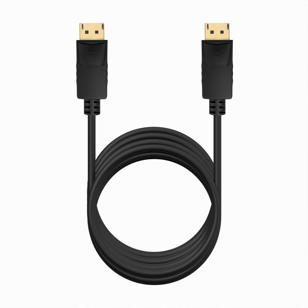 Aisens A124-0741 DisplayPort-kabel 3 m - Sort - 4K Ultra HD 60 Hz