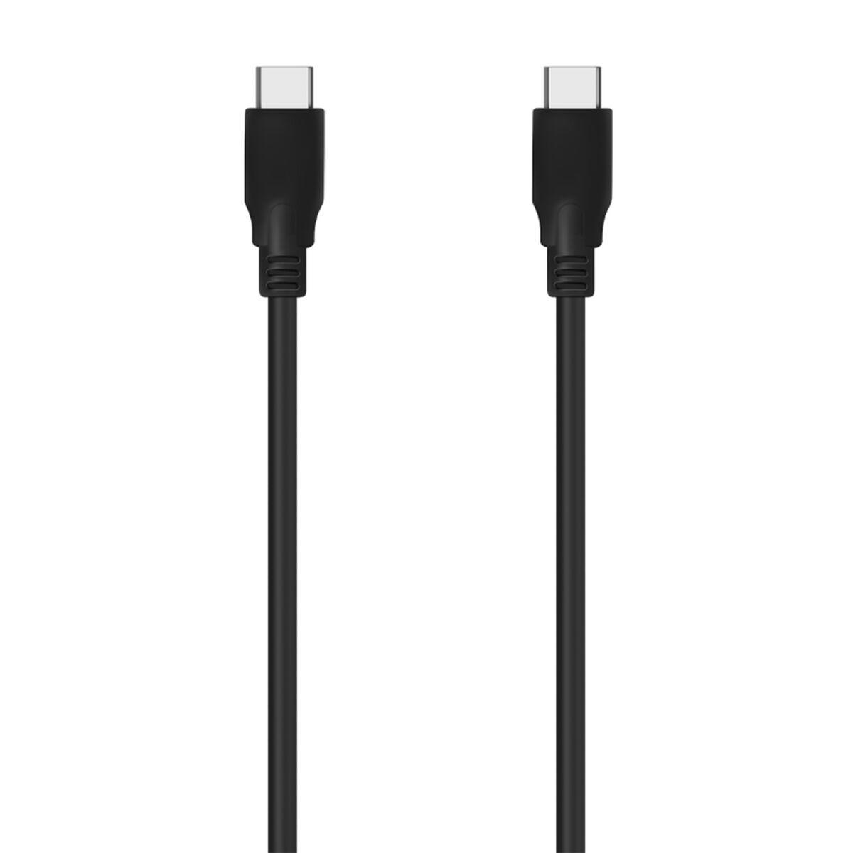 Aisens A107-0702 USB-C til USB-C kabel 1 m - Sort