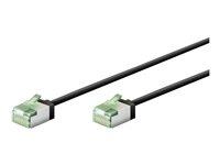 Goobay CAT 8.1 U/UTP patchkabel 15 cm - sort billede