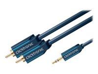 ClickTronic Casual Series audiokabel 3 m - 3,5 mm til 2 x RCA billede