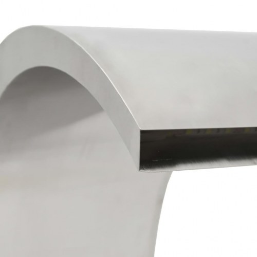 Fontæne til pool med LED'er 22x60x70 cm rustfrit stål 304